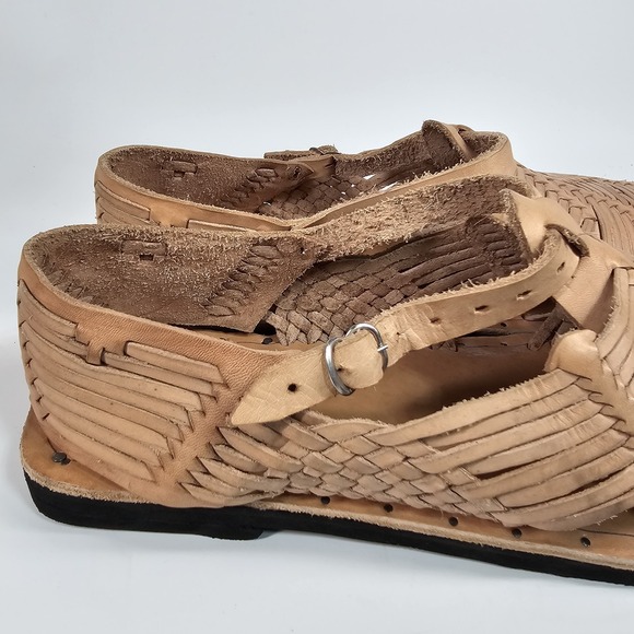 Huarache Woven Leather Sandals Mens 13 Weave Intrecciato Fisherman Rubber Sole main image 4